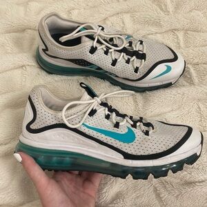 Nike Air Max More White Dusty Cactus men’s sneakers Sz 8